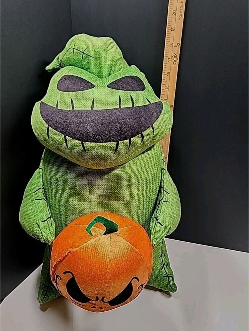 Halloween Porch Greeter Oogie Boogie w/ Jack Pumpkin Head Disney 19" Tall